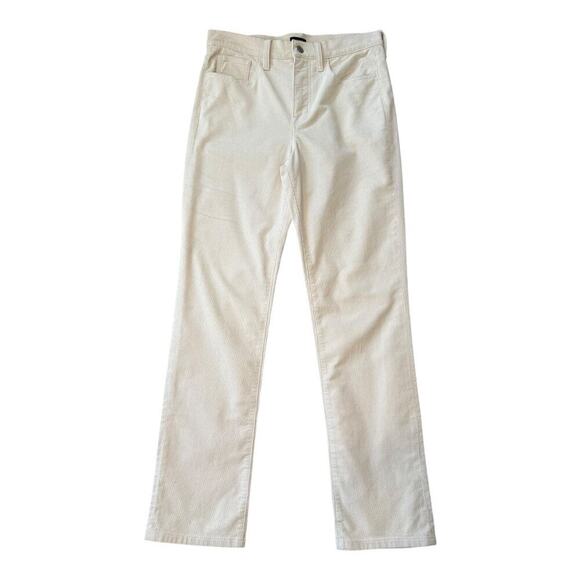 NEW J. Crew Size 4 (27) Ecru Corduroy full-length essential straight pant NWT - Picture 2 of 7